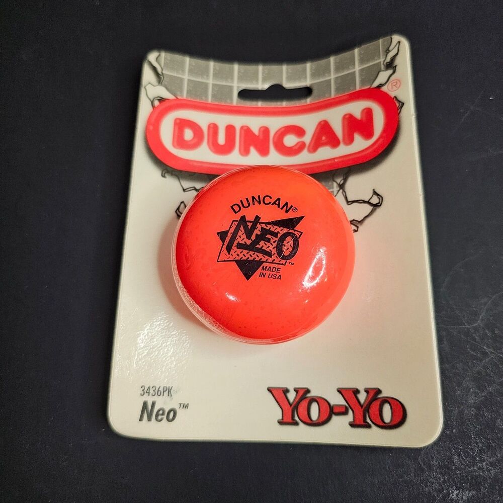 NOS 1994 Duncan NEO Yo-Yo Toy Bright Orange Original 3436PK Vtg